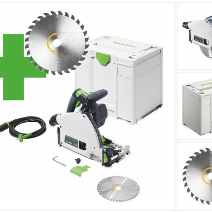Festool TS 60 K-Plus Master Edition sega a tuffo 1500 watt 168 mm ( 577847 ) + lama + Systainer