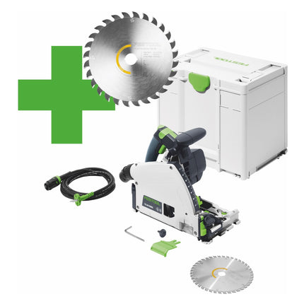 Festool TS 60 K-Plus Master Edition sega a tuffo 1500 watt 168 mm ( 577847 ) + lama + Systainer