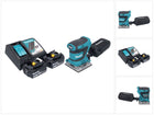 Levigatrice vibrante a batteria Makita DBO 484 RM 18 V 112 x 102 mm + 2x batteria 4,0 Ah + caricabatterie