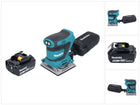 Levigatrice vibrante a batteria Makita DBO 484 G1 18 V 112 x 102 mm + 1x batteria 6,0 Ah - senza caricabatteria