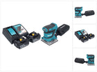 Levigatrice vibrante a batteria Makita DBO 484 RG 18 V 112 x 102 mm + 2x batteria 6,0 Ah + caricabatterie