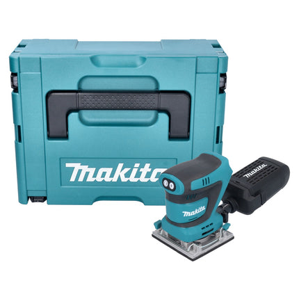 Levigatrice vibrante a batteria Makita DBO 484 ZJ 18 V 112 x 102 mm + Makpac - senza batteria, senza caricabatterie