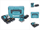 Makita DBO 484 RFJ levigatrice orbitale a batteria 18 V 112 x 102 mm + 2x batteria 3,0 Ah + caricabatterie + Makpac