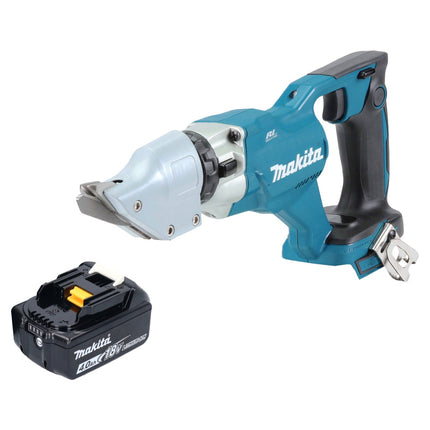Makita DJS 200 M1 cesoie per lamiera a batteria 18 V 2,0 mm brushless + 1x batteria 4,0 Ah - senza caricabatterie