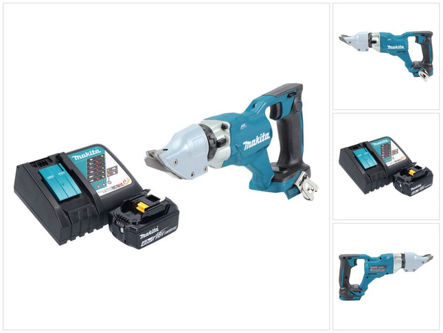 Makita DJS 200 RM1 cesoie per lamiera a batteria 18 V 2,0 mm brushless + 1x batteria 4,0 Ah + caricabatterie