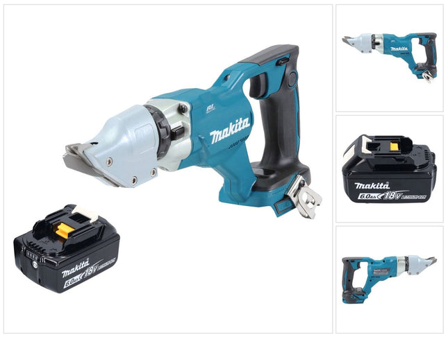 Makita DJS 200 G1 cesoie per lamiera a batteria 18 V 2,0 mm brushless + 1x batteria ricaricabile 6,0 Ah - senza caricabatterie