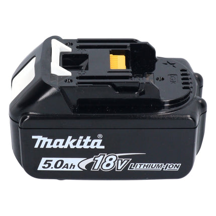 Makita DJS 200 T1J cesoia per lamiera a batteria 18 V 2,0 mm senza spazzole + 1x batteria ricaricabile 5,0 Ah + Makpac - senza caricabatterie