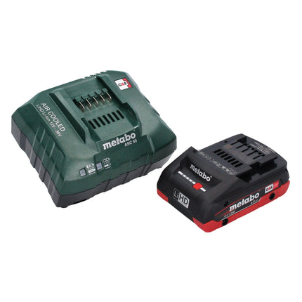 Metabo WVB 18 LTX BL 15-125 Smerigliatrice angolare a batteria Quick 18 V 125 mm senza spazzole + 1x batteria ricaricabile 4,0 Ah + caricatore + metaBOX