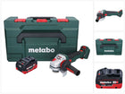 Smerigliatrice angolare a batteria Metabo WVB 18 LTX BL 15-125 Quick 18 V 125 mm senza spazzole + 1x batteria ricaricabile 5,5 Ah + metaBOX - senza caricabatterie