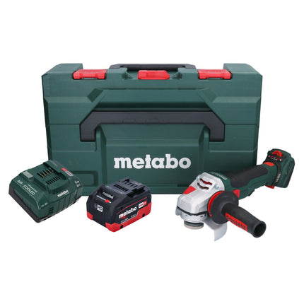 Metabo WVB 18 LTX BL 15-125 Smerigliatrice angolare rapida a batteria 18 V 125 mm senza spazzole + 1x batteria ricaricabile 5,5 Ah + caricatore + metaBOX