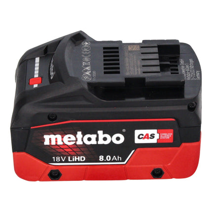 Smerigliatrice angolare a batteria Metabo WVB 18 LTX BL 15-125 Quick 18 V 125 mm senza spazzole + 1x batteria ricaricabile 8,0 Ah + metaBOX - senza caricabatterie