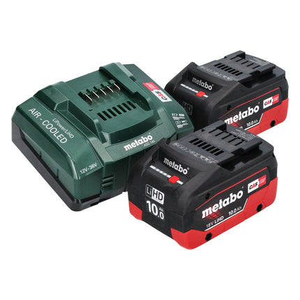 Metabo WVB 18 LTX BL 15-125 Smerigliatrice angolare a batteria Quick 18 V 125 mm Brushless + 2 batterie 10,0 Ah + caricabatteria + metaBOX