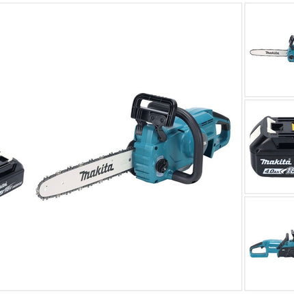 Makita DUC 357 MX2 Motosega a batteria 18 V 35 cm 7,7 m/s Brushless + 1x batteria 4,0 Ah - senza caricabatteria