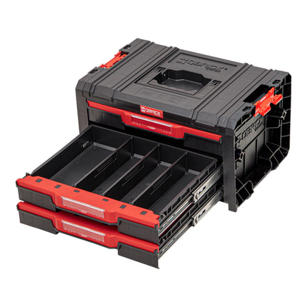 Qbrick System PRO Drawer 3 Toolbox 2.0 Basic impilabile 450 x 310 x 244 mm 3x 4,5 l IP54 con tre cassetti 9 inserti