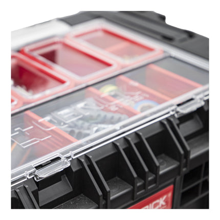 Qbrick System PRIME Toolbox 250 Expert con organizzatore impilabile 535 x 327 x 277 mm 26l IP66 con 10 divisori + 5 inserti
