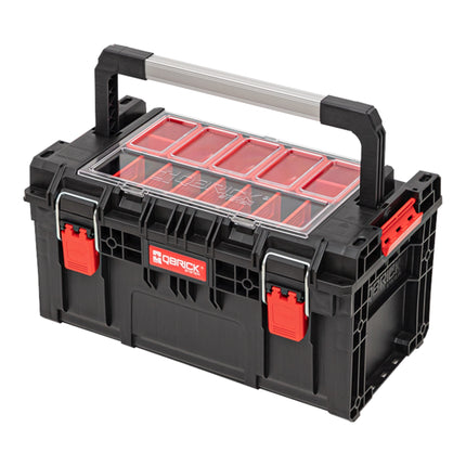 Qbrick System PRIME Toolbox 250 Expert con organizzatore impilabile 535 x 327 x 277 mm 26l IP66 con 10 divisori + 5 inserti