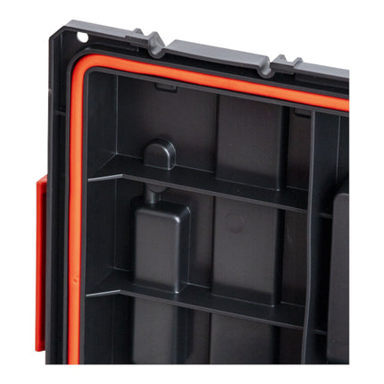 Qbrick System PRIME Toolbox 250 Expert con organizzatore impilabile 535 x 327 x 277 mm 26l IP66 con 10 divisori + 5 inserti
