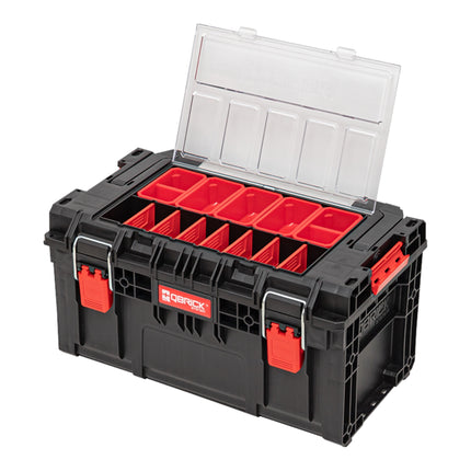 Qbrick System PRIME Toolbox 250 Expert con organizzatore impilabile 535 x 327 x 277 mm 26l IP66 con 10 divisori + 5 inserti