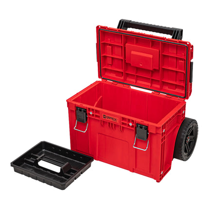 Qbrick System PRIME Cart RED ULTRA HD Impilabile su misura 590 x 425 x 660 mm 37 l IP66 100 kg di portata con doppio manico telescopico in alluminio