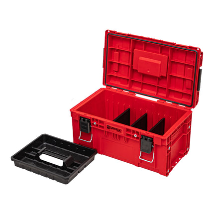 Qbrick System PRIME Toolbox 250 Vario RED ULTRA HD Impilabile su misura 535 x 327 x 271 mm 26l IP66 con 3 divisori