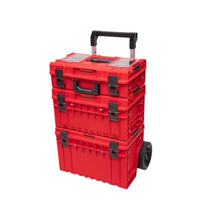 Sistema Qbrick ONE Cart Profi Set 2.0 RED ULTRA HD Custom + ONE 350 Profi 2.0 RED ULTRA HD Custom + ONE 200 Profi 2.0 RED ULTRA HD Custom impilabile IP66