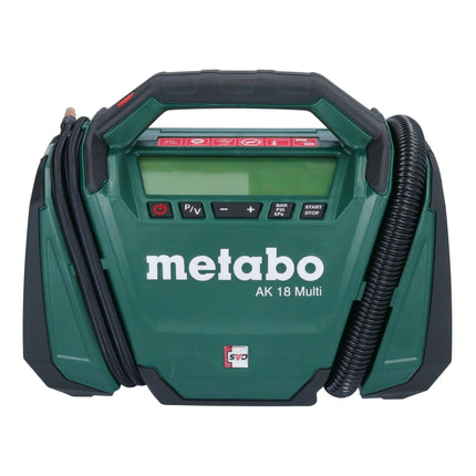 Compressore a batteria Metabo AK 18 Multi 18 V 11 bar + 1x batteria 2,0 Ah + caricatore
