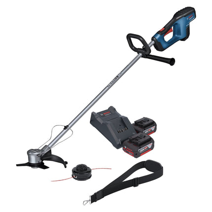 Bosch GFR 18V-23 Decespugliatore professionale a batteria senza spazzole da 18 V 230 mm + 2 batterie da 4,0 Ah + caricabatterie