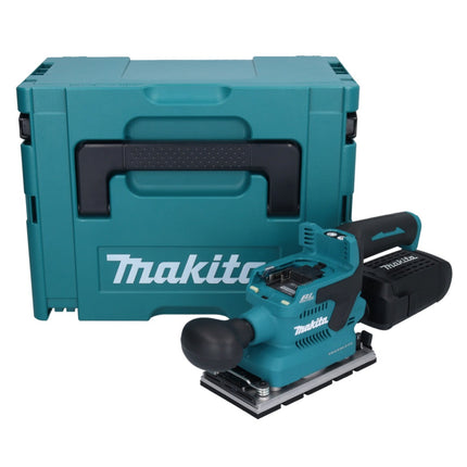 Makita DBO 381 ZJU 18 V 93 x 185 mm Levigatrice vibrante a batteria senza spazzole + Makpac - senza batteria, senza caricabatteria