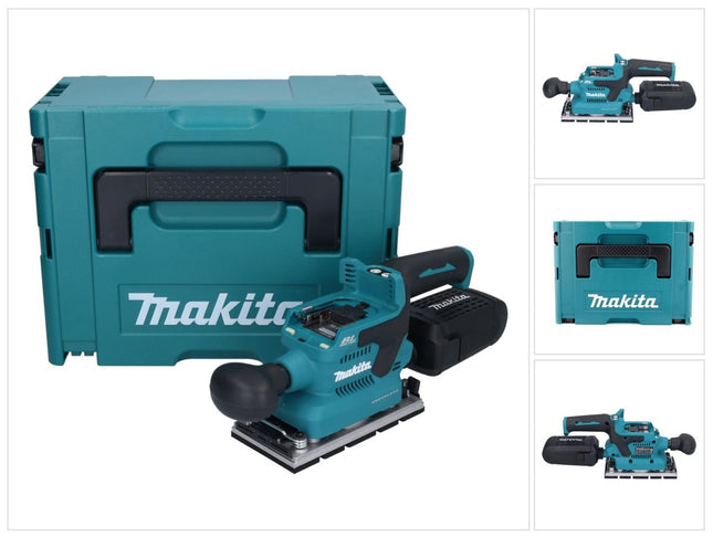 Makita DBO 381 ZJU 18 V 93 x 185 mm Levigatrice vibrante a batteria senza spazzole + Makpac - senza batteria, senza caricabatteria