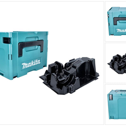 Makita Makpac 4 Systemkoffer 395 x 295 x 315 mm + passende Einlage für DGA 511 / 513 / 514 / 515 / 517 / 519 und DHR 243