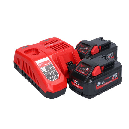 Milwaukee M18 FSZ-802 Akku Recipro Säbelsäge 18 V Brushless + 2x Akku 8,0 Ah + Ladegerät