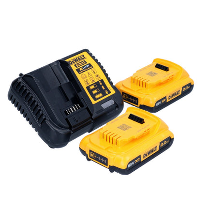 Avvitatore a impulsi a batteria DeWalt DCF 887 D2 18 V 205 Nm 1/4" senza spazzole + 2x batteria ricaricabile 2,0 Ah + caricabatterie