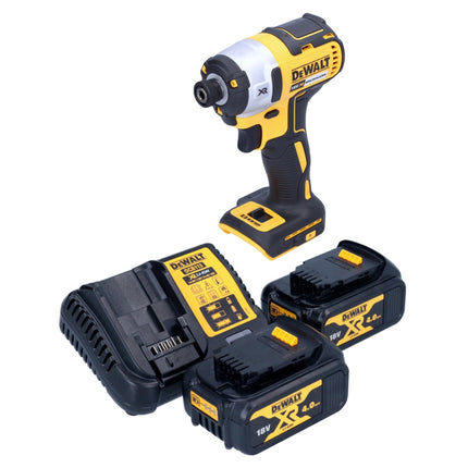 DeWalt DCF 887 M2 Akku Schlagschrauber 18 V 205 Nm 1/4" Brushless + 2x Akku 4,0 Ah + Ladegerät