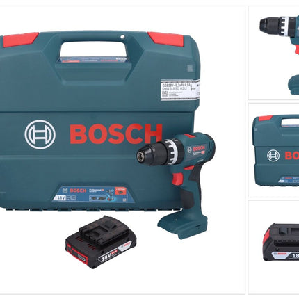 Bosch GSB 18V-45 Professional Akku Schlagbohrschrauber 18 V 45 Nm Brushless + 1x Akku 2,0 Ah + L-Case - ohne Ladegerät