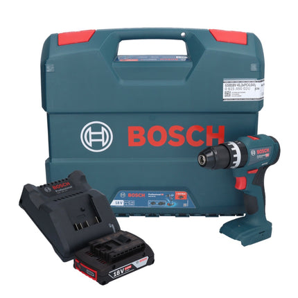 Bosch GSB 18V-45 Professional 18 V 45 Nm Brushless trapano avvitatore a percussione senza filo + 1x batteria 2,0 Ah + caricabatterie + L-Case