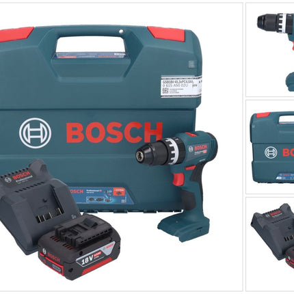 Bosch GSB 18V-45 Professional 18 V 45 Nm Brushless trapano avvitatore a percussione senza filo + 1x batteria 4,0 Ah + caricabatterie + L-Case