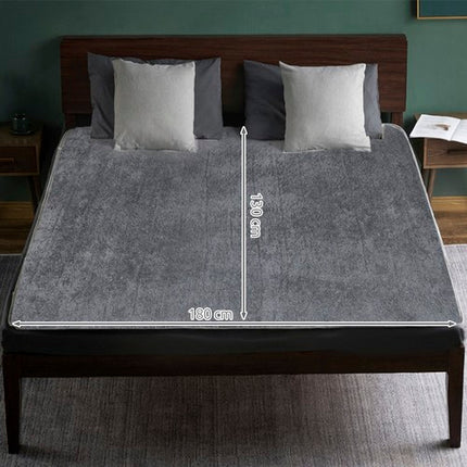Coperta elettrica Coperta elettrica con 6 livelli di potenza Spegnimento automatico e protezione dal surriscaldamento Lavabile Grigio 180X130 cm