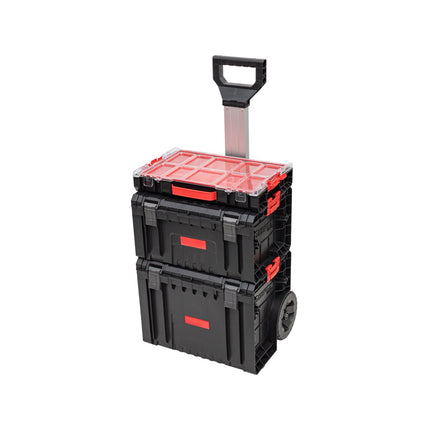 Toolbrothers RHINO L Set 2 ECO Workshop Set + L Cart + L Werkzeugkoffer Organize+ + L Organizer Höhe M Boxen 450 x 390 x 690 mm 52 l IP54