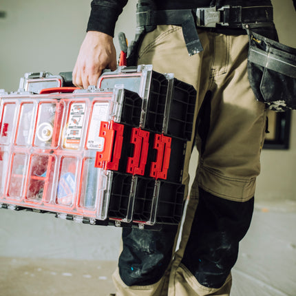 Toolbrothers RHINO L Organizer ECO Höhe L Boxen 6 l IP54 mit herausnehmbaren Boxen