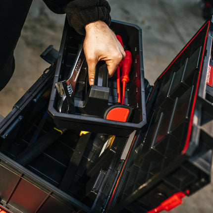 Toolbrothers RHINO L Werkzeugkoffer ECO Organize+ 19 l IP54 + Werkzeugschale