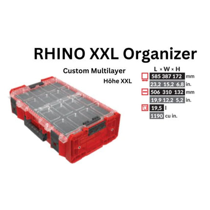 Toolbrothers RHINO XXL Organizer ULTRA Höhe XXL Custom Multilayer 13,5 l IP66