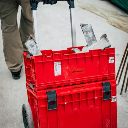 Toolbrothers RHINO XXL Werkzeug Box ULTRA Custom 35 l stapelbar mit herausnehmbaren Trennwänden