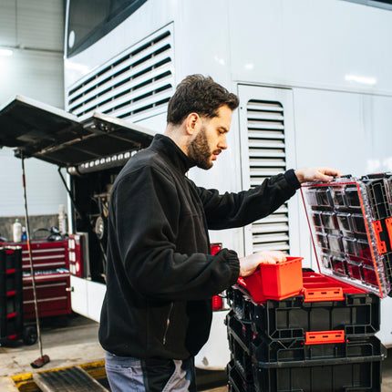 Toolbrothers RHINO XXL Organizer ECO Höhe XL Boxen 13,5 l IP66 mit herausnehmbaren Boxen + Trennwänden