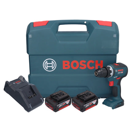 Bosch GSR 18V-55 Trapano avvitatore professionale a batteria 18 V 55 Nm brushless + 2x batteria ricaricabile 5,0 Ah + caricabatterie + valigetta a L