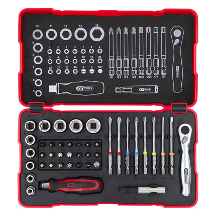 KS Tools Adventskalender „Stahl statt Schokolade“ 2023 mit 42 tlg. 1/4" Torsions Bit Set ( 999.2222 )