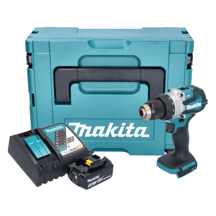 Makita DHP 489 RT1J trapano a percussione a batteria 18 V 73 Nm brushless + 1x batteria ricaricabile 5,0 Ah + caricabatterie + Makpac