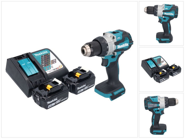 Trapano avvitatore a batteria Makita DDF 489 RM 18 V 73 Nm brushless + 2x batteria ricaricabile 4,0 Ah + caricatore