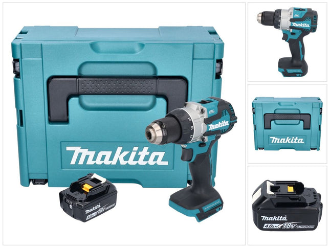 Trapano avvitatore a batteria Makita DDF 489 M1J 18 V 73 Nm brushless + 1x batteria ricaricabile 4,0 Ah + Makpac - senza caricabatterie