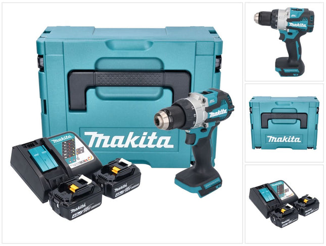 Trapano avvitatore a batteria Makita DDF 489 RMJ 18 V 73 Nm brushless + 2x batteria ricaricabile 4,0 Ah + caricabatterie + Makpac