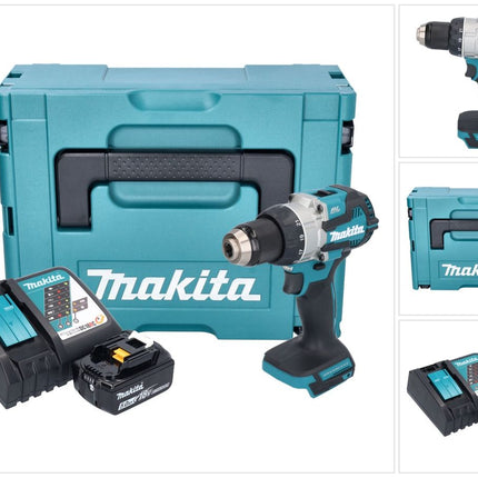 Trapano avvitatore a batteria Makita DDF 489 RT1J 18 V 73 Nm brushless + 1x batteria ricaricabile 5,0 Ah + caricabatterie + Makpac